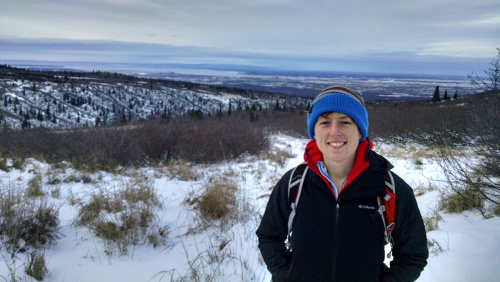 Hiking in the Chugach mountains outside Anchorage